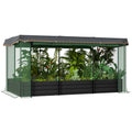 ብረት ዝተሸፈነ ስቲል ኣተኽል ሳጹን ምስ ምስታይ ክሮፕ ኬጅን ሸደ ክሎትን፣ ንዕምባባታት፣ ኣሕምልትን ቅመማትን ዝተላዕለ ኣታኽልቲ ዓራት