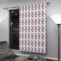 Paisley Floral Window Curtain — Single Panel Decorative Drapery