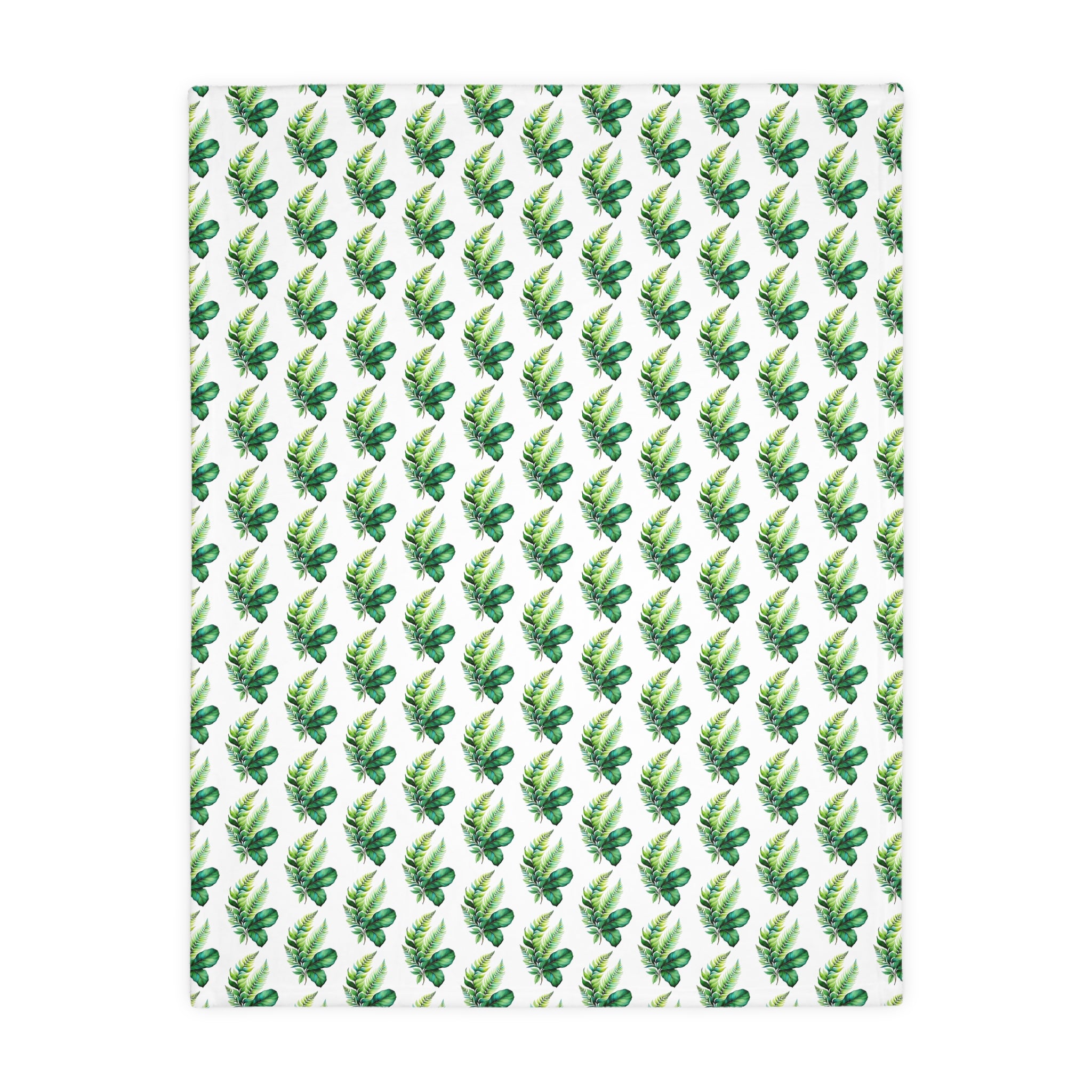 Tropical Banana Leaf Velvet Blanket — Soft Two-Sided Microfiber Throw