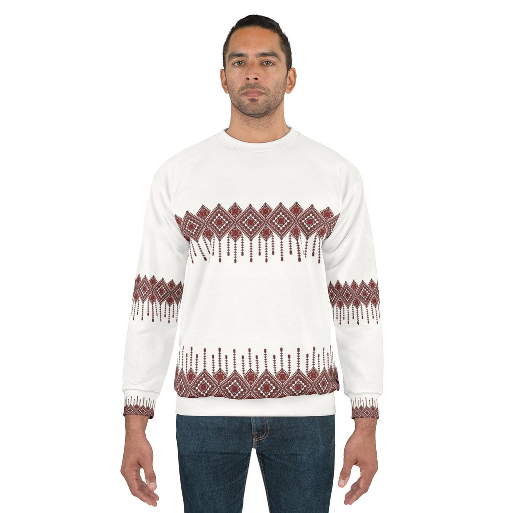Nordic Diamond Pattern Sweatshirt