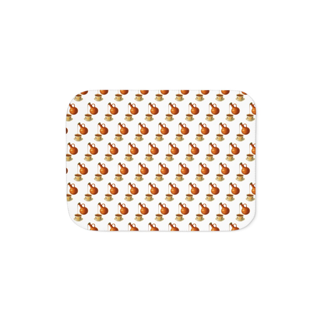 Sherpa Blanket — Cozy Autumn Pumpkin Pattern Throw for Fall & Thanksgiving