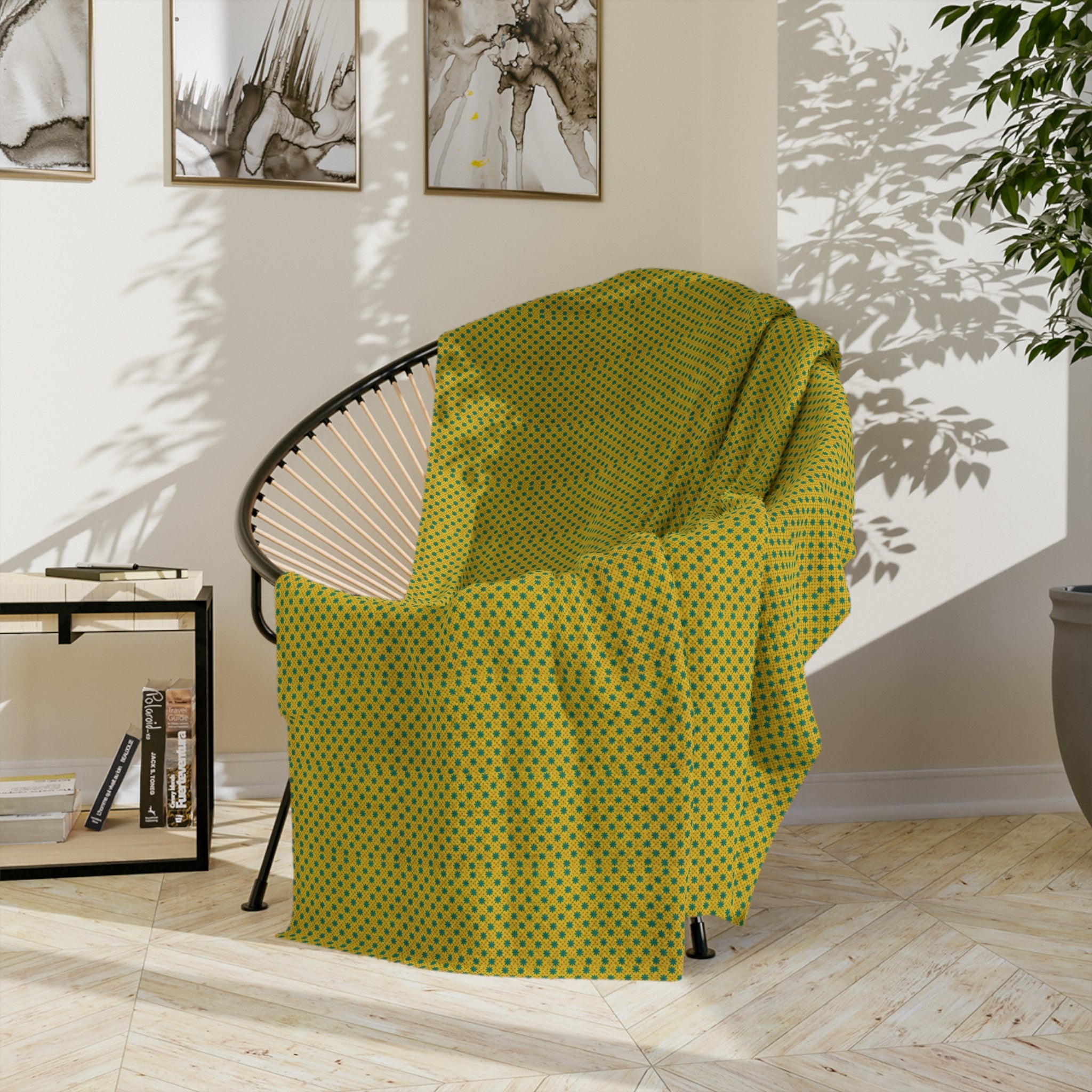 Velveteen Microfiber Blanket — Soft Olive Throw for Living Room & Bedroom