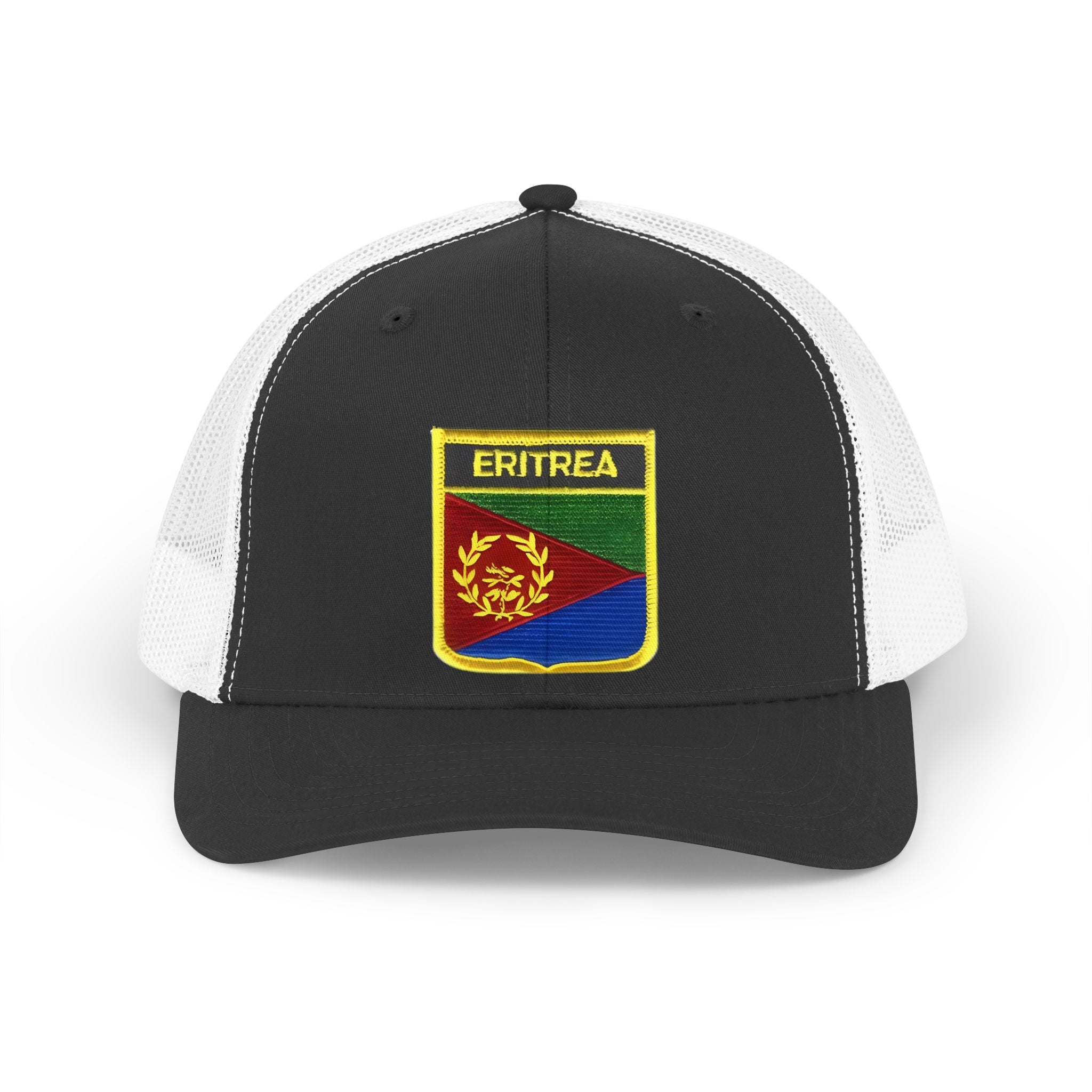 Eritrea Retro Trucker Hat – Embroidered Flag Patch Mesh Cap