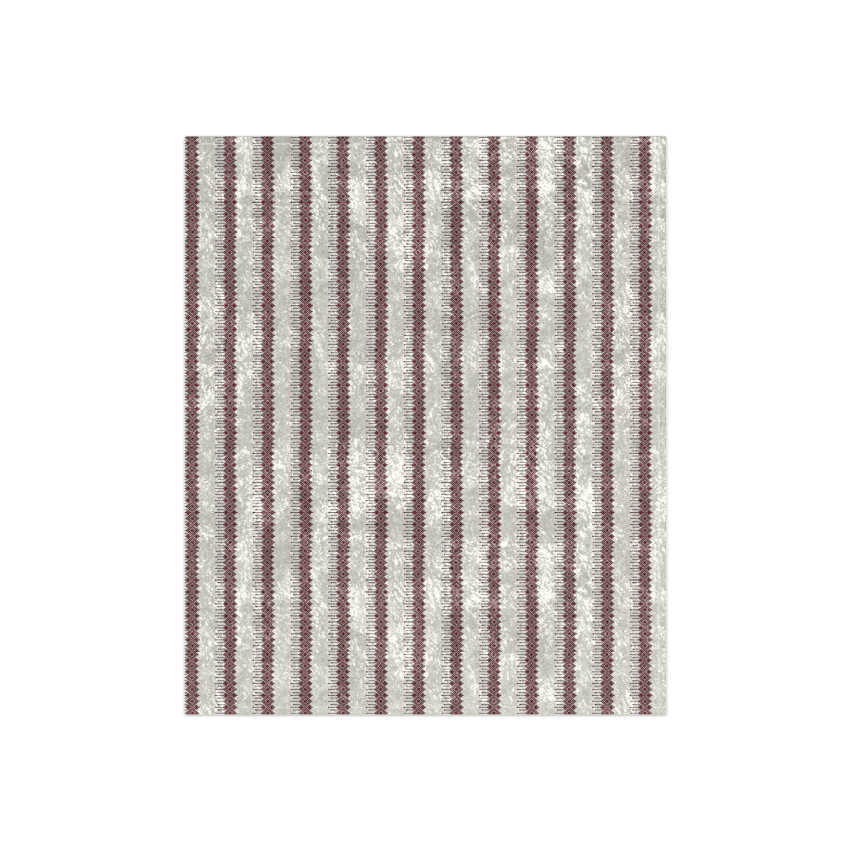 Crushed Velvet Blanket - Luxe Striped Plush Throw for Cozy Living