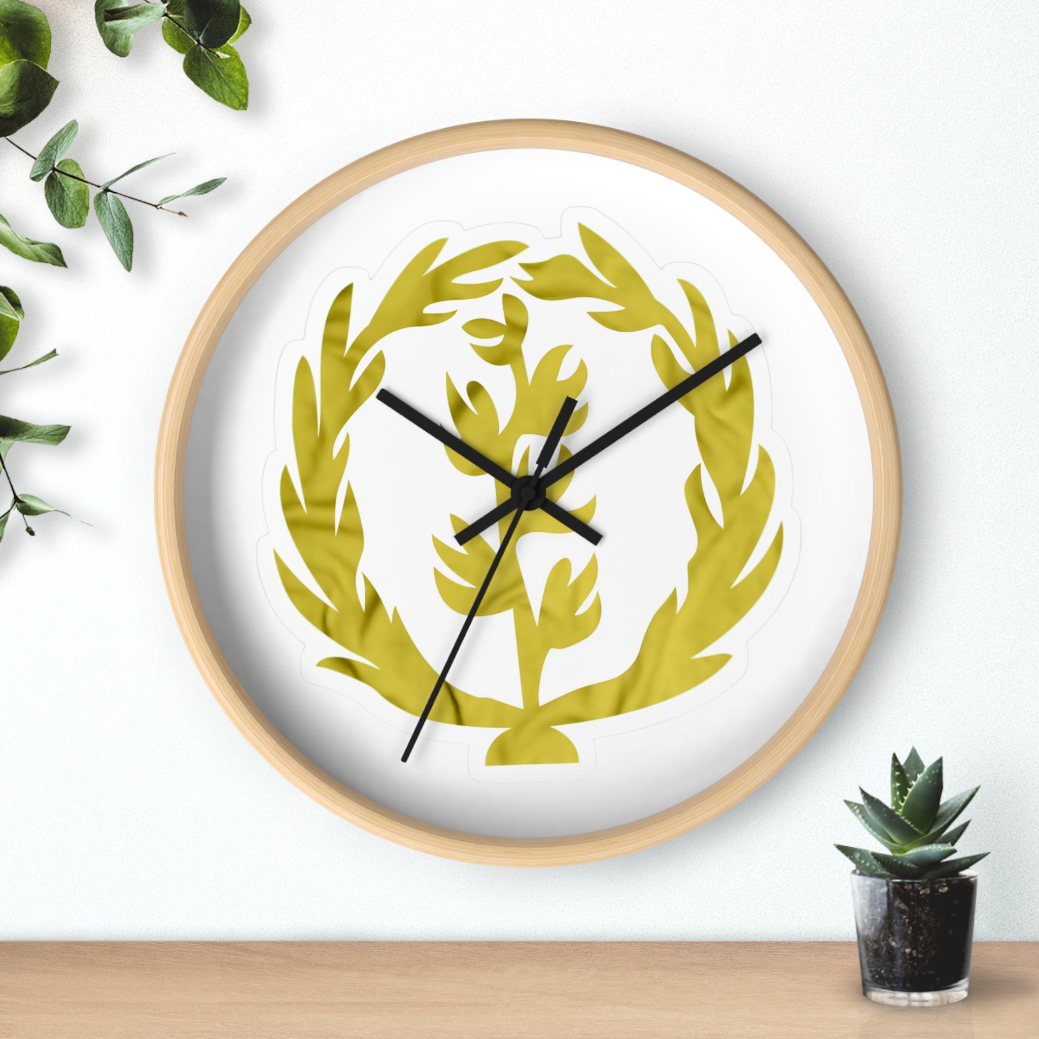 Bohemian Geometric Wall Clock — Colorful Tribal Pattern Clock
