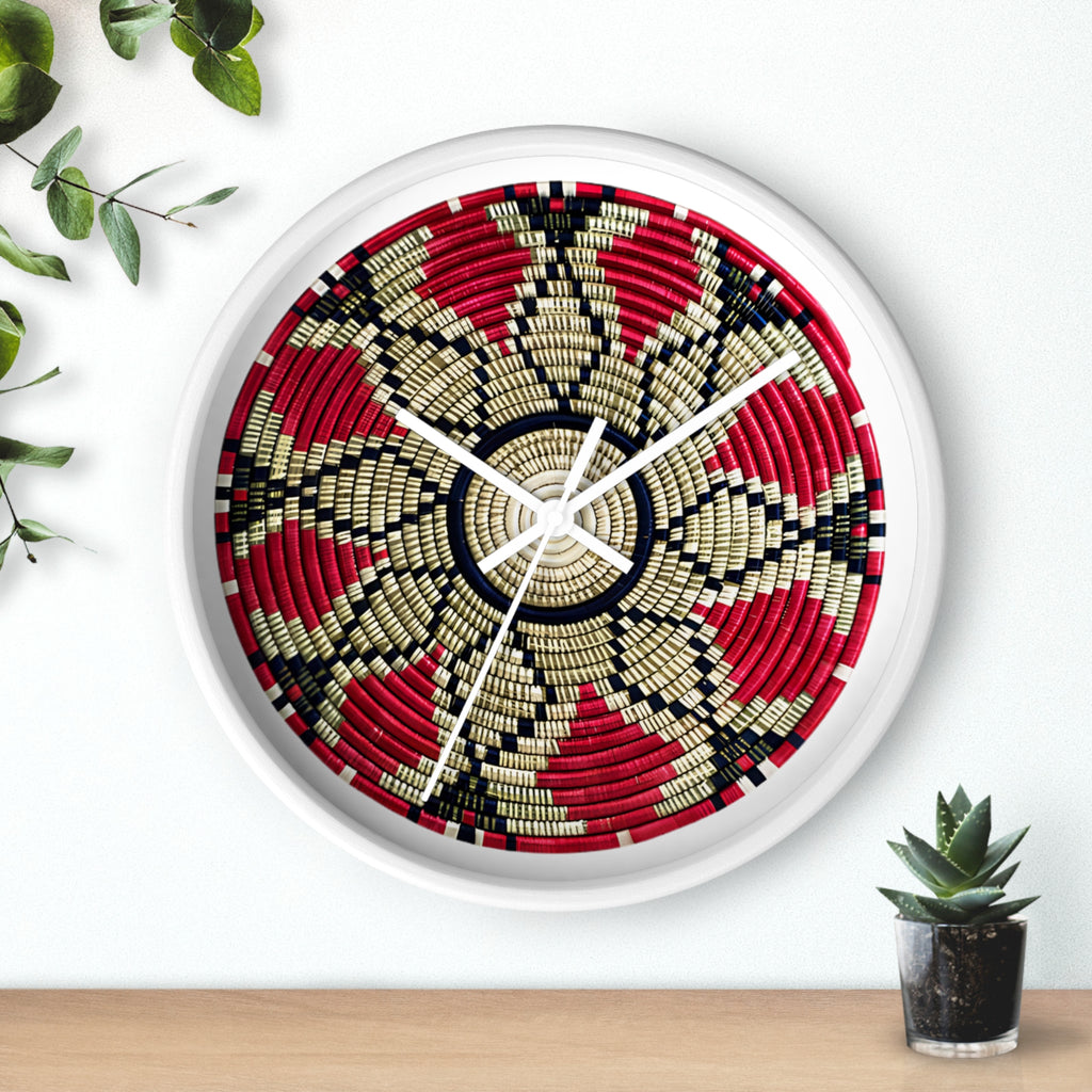 Eritrean Culture Wall Clock — Round Decorative Wall Clock (Design from Eritrean Cultures)