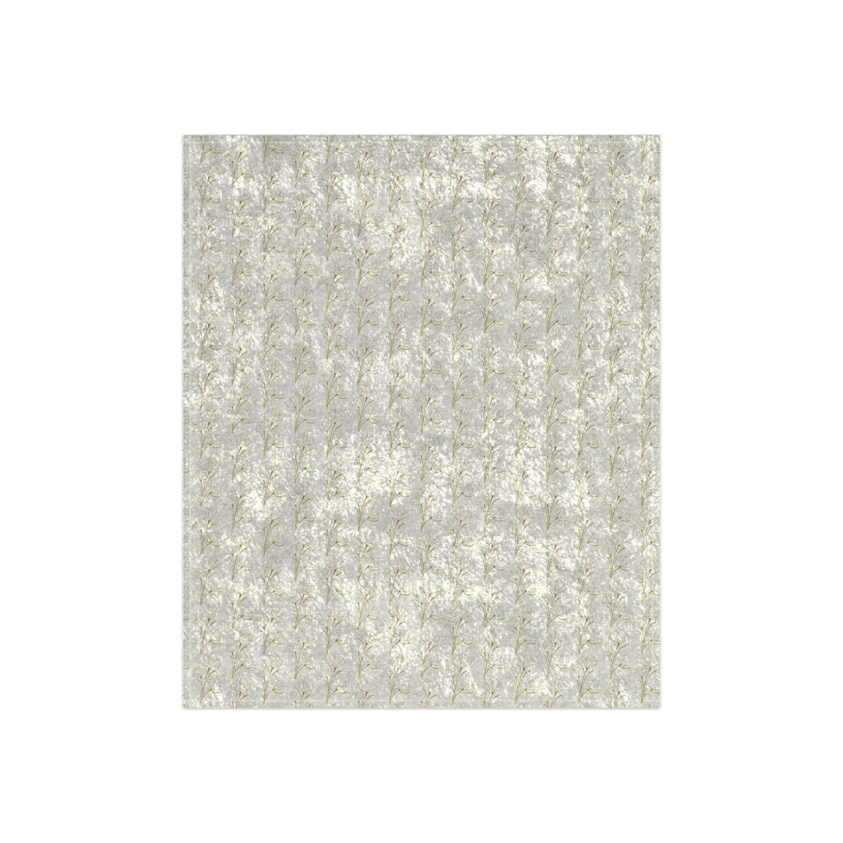 Crushed Velvet Throw Blanket — Luxe Silver Plush Decorative Blanket for Living Room & Bedroom
