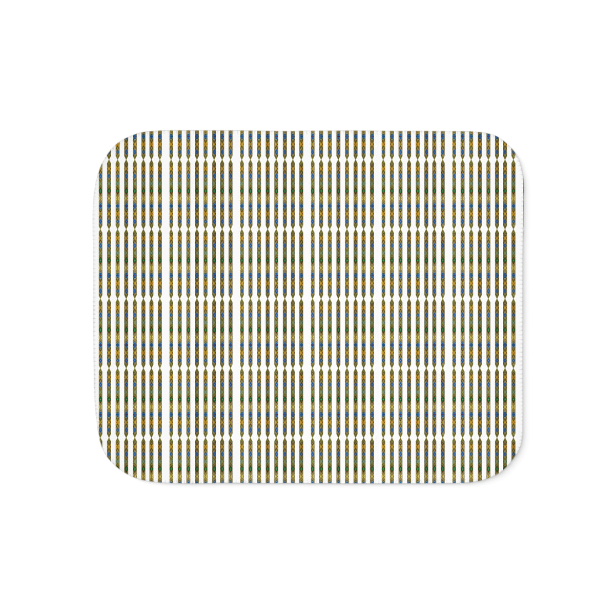 Cozy Plaid Sherpa Blanket — Reversible Beige Fleece Throw for Living Room & Gift
