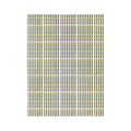 Velveteen Microfiber Blanket — Retro Stripe Plaid Throw (Mustard, Navy)