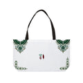 Weekender Tote Bag — Elegant Green Henna Corner Floral Travel Tote