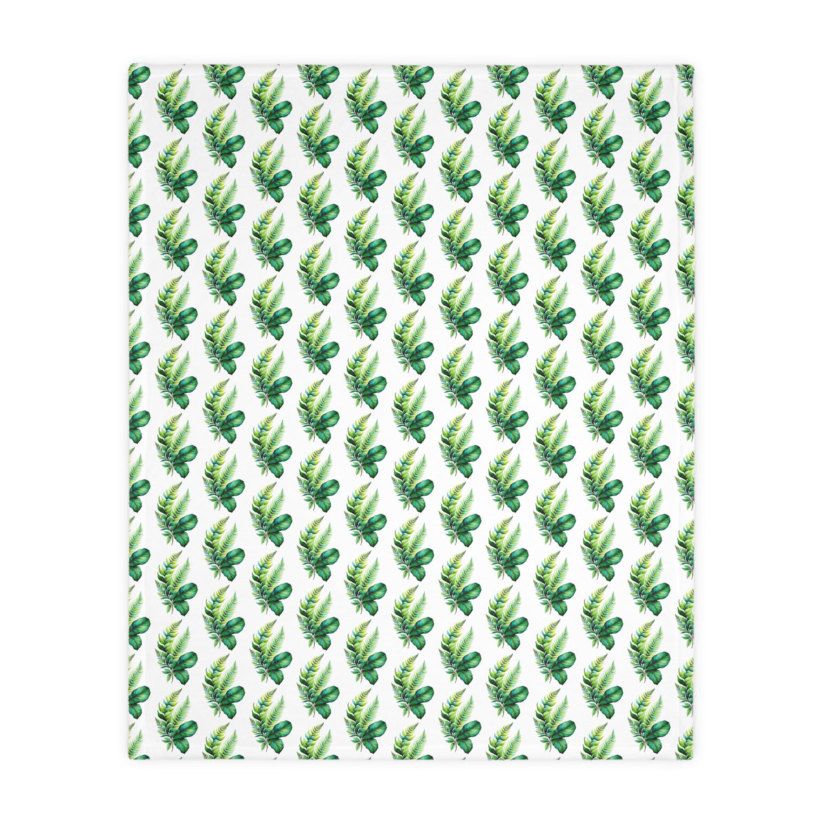 Tropical Banana Leaf Velvet Blanket — Soft Two-Sided Microfiber Throw