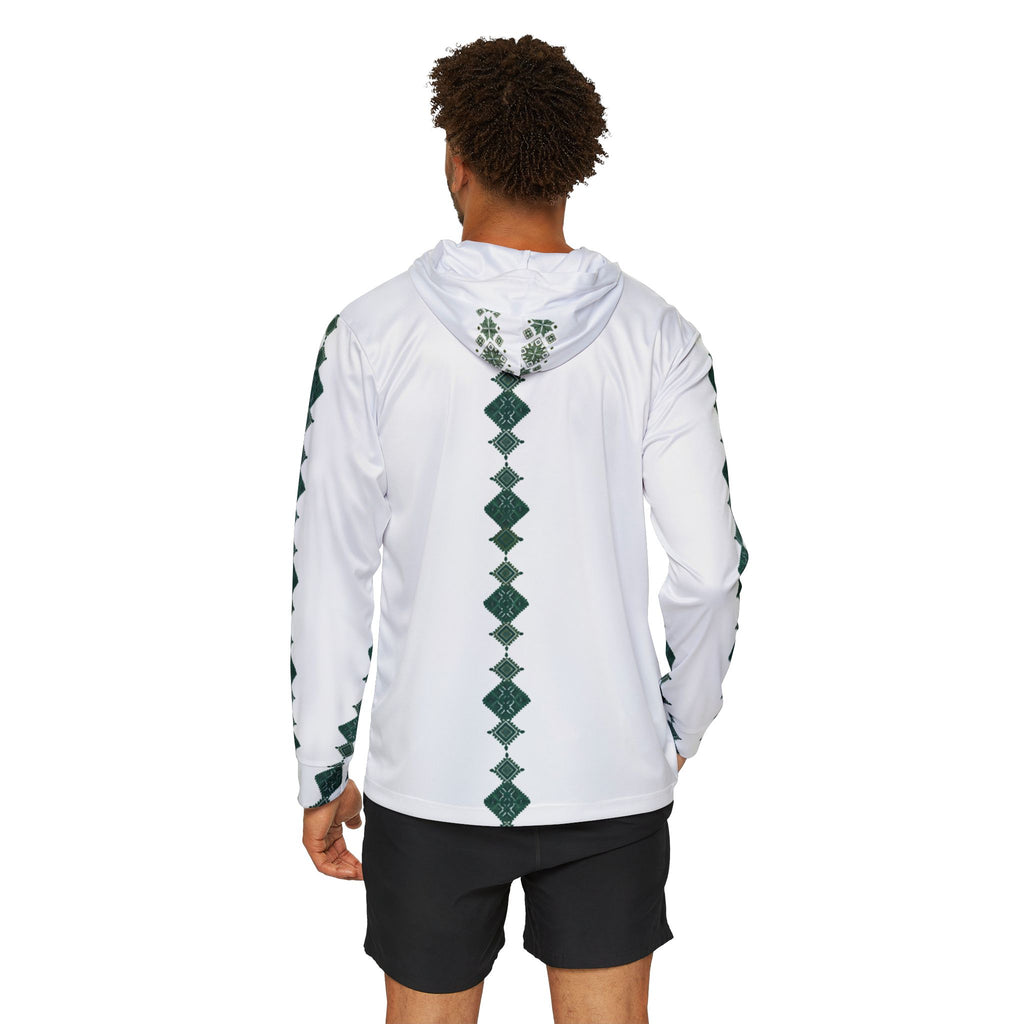 Green Mandala Athletic Hoodie — Men’s Sports Warmup Top