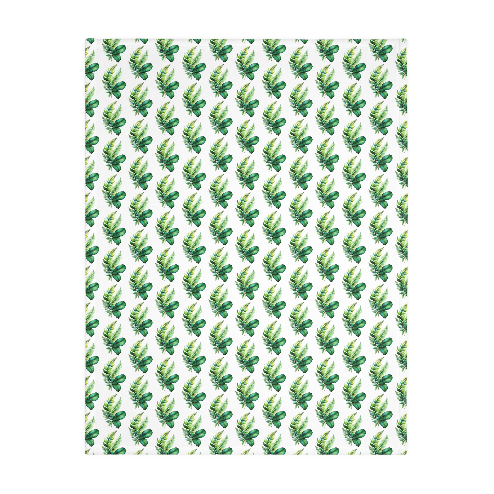 Tropical Banana Leaf Velvet Blanket — Soft Two-Sided Microfiber Throw