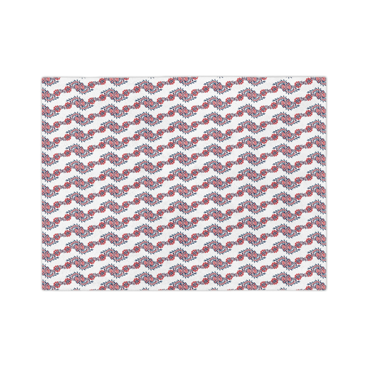 Floral Wave Velveteen Blanket