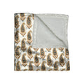 Crushed Velvet Blanket — Gold Paisley Luxe Throw