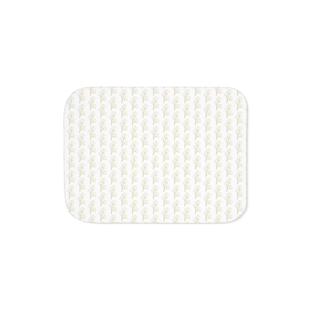 Beige Sherpa Blanket – Cozy Reversible Throw for Home, Neutral Textured Design