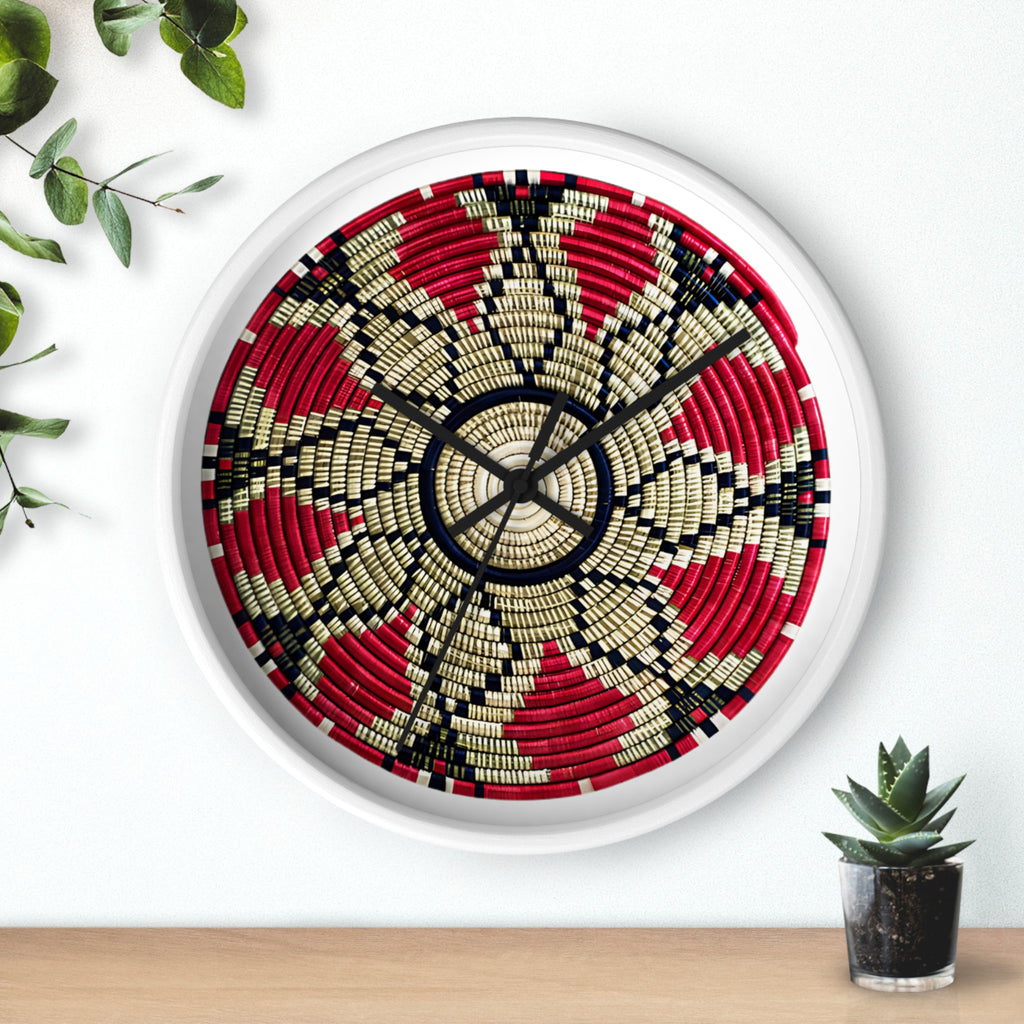 Eritrean Culture Wall Clock — Round Decorative Wall Clock (Design from Eritrean Cultures)