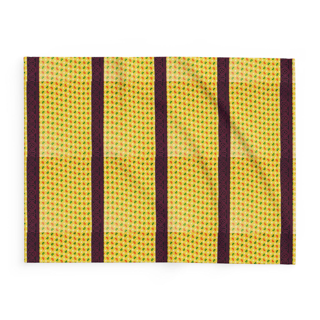 Arctic Fleece Blanket — Yellow Stripe Cozy Throw