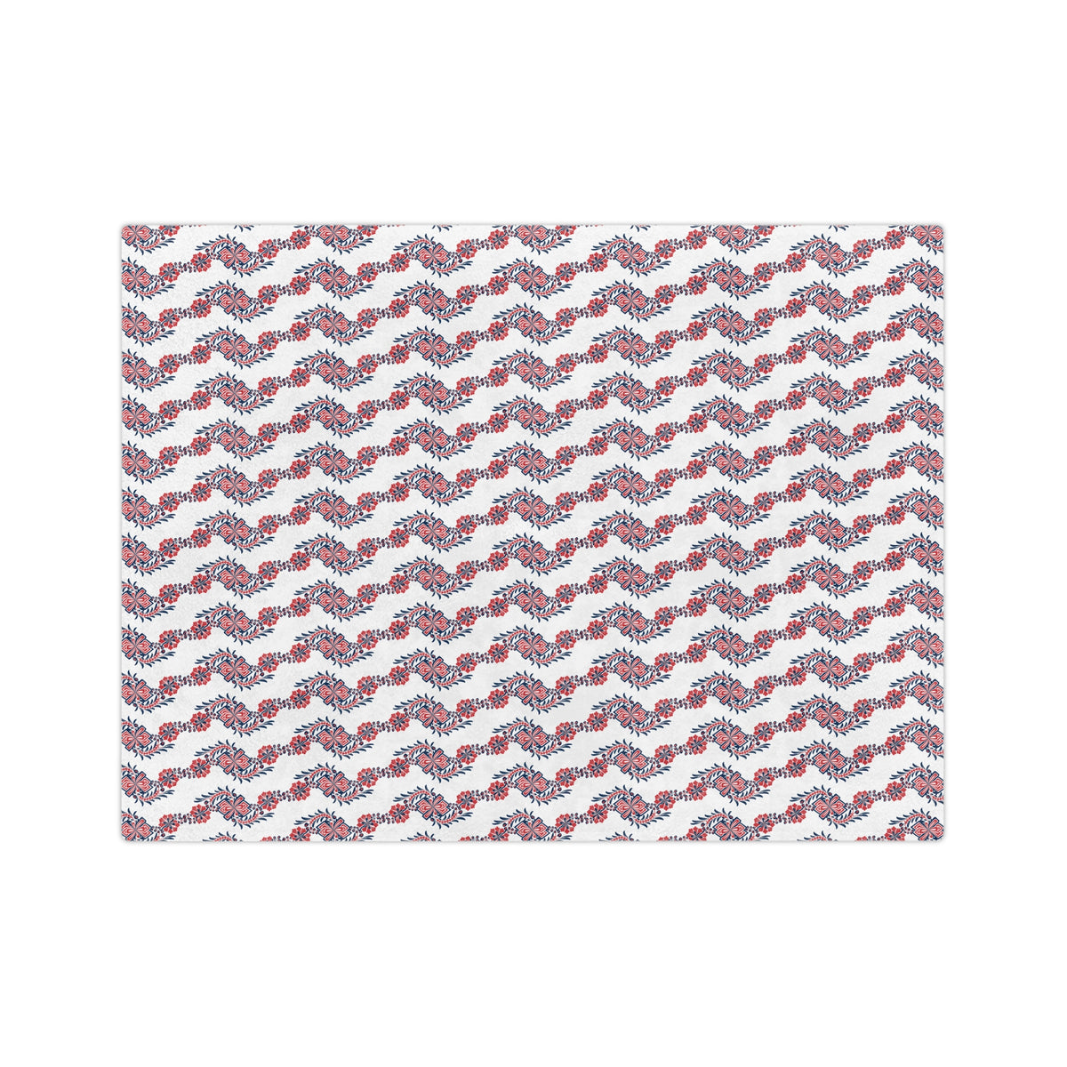 Floral Wave Velveteen Blanket