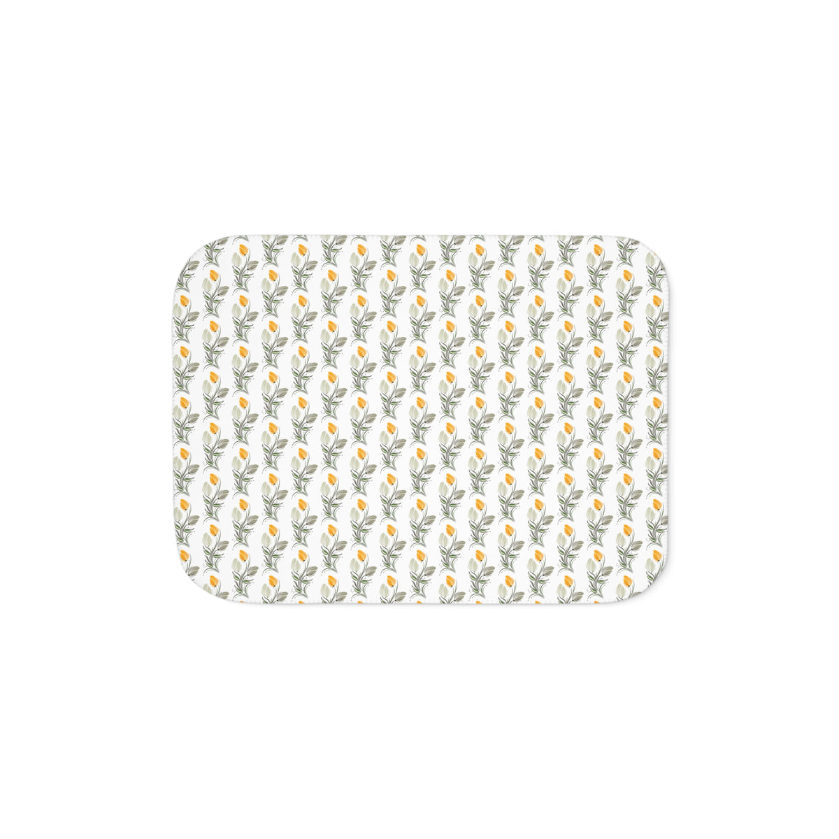 Sherpa Blanket — Cozy Floral Pattern Throw Blanket
