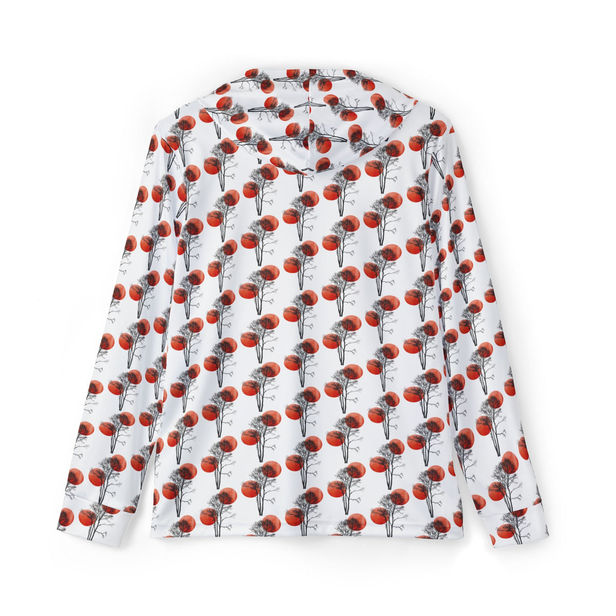 Basketball All-Over Print Hoodie — Men's Sports Warmup Pullover