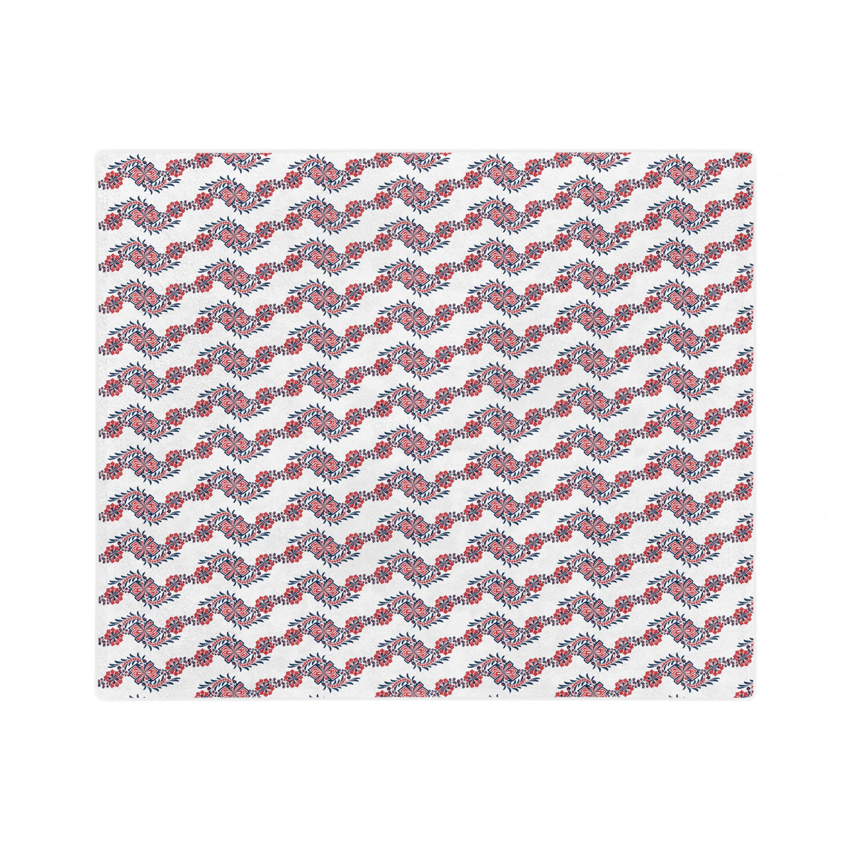 Floral Wave Velveteen Blanket