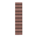 Rust & Black Stripe Table Runner — Modern Southwestern Dining Decor