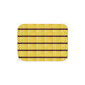 Striped Yellow Sherpa Blanket — Cozy Cabin Throw