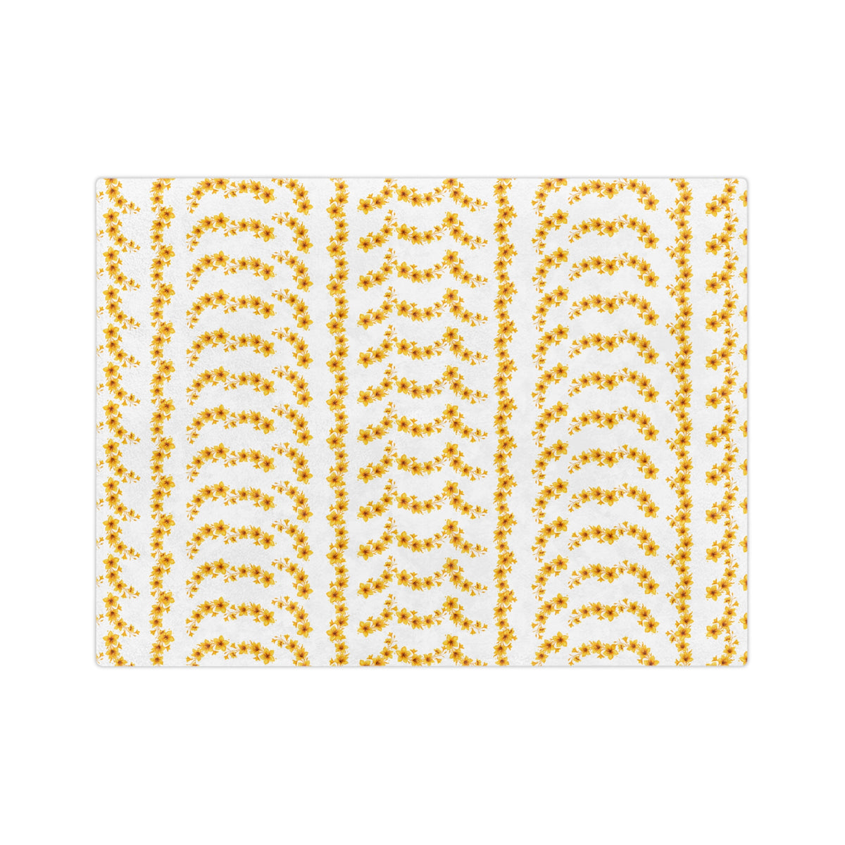 Sunflower Ditsy Pattern Blanket — Cozy Velveteen Microfiber Throw