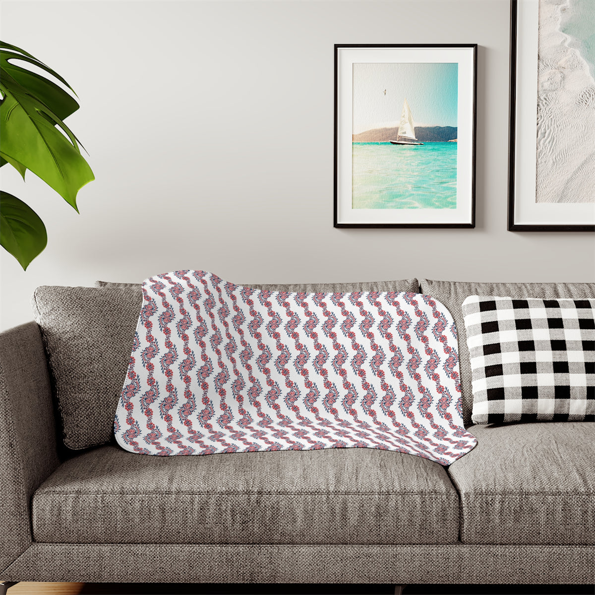 Cozy Red Buffalo Plaid Sherpa Blanket — Reversible Faux-Shearling Throw