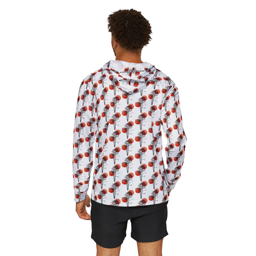 Basketball All-Over Print Hoodie — Men's Sports Warmup Pullover