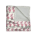 Crushed Velvet Blanket — Floral Rose Pattern Plush Throw for Cozy Home Décor