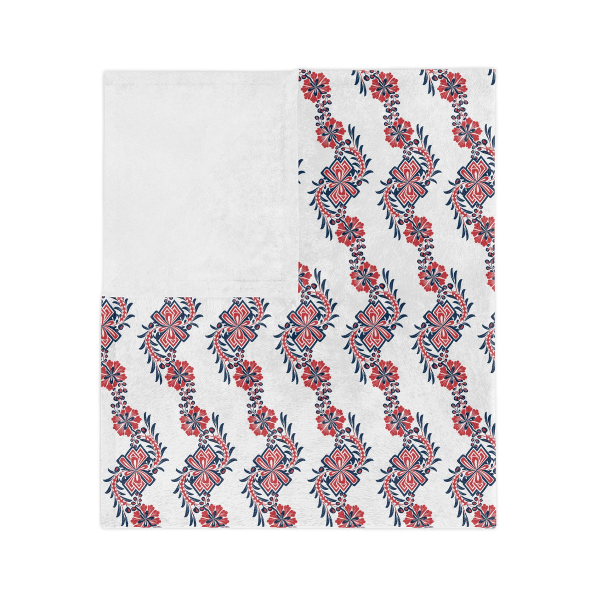 Floral Wave Velveteen Blanket