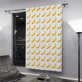 Floral Sunflower Pattern Window Curtain — Single Panel Decorative Drapery