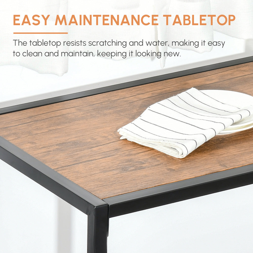Dining Table Set, Industrial Dining Set for 2, Kitchen Table and Chairs for Small Space, Dining Room Table with Chairs