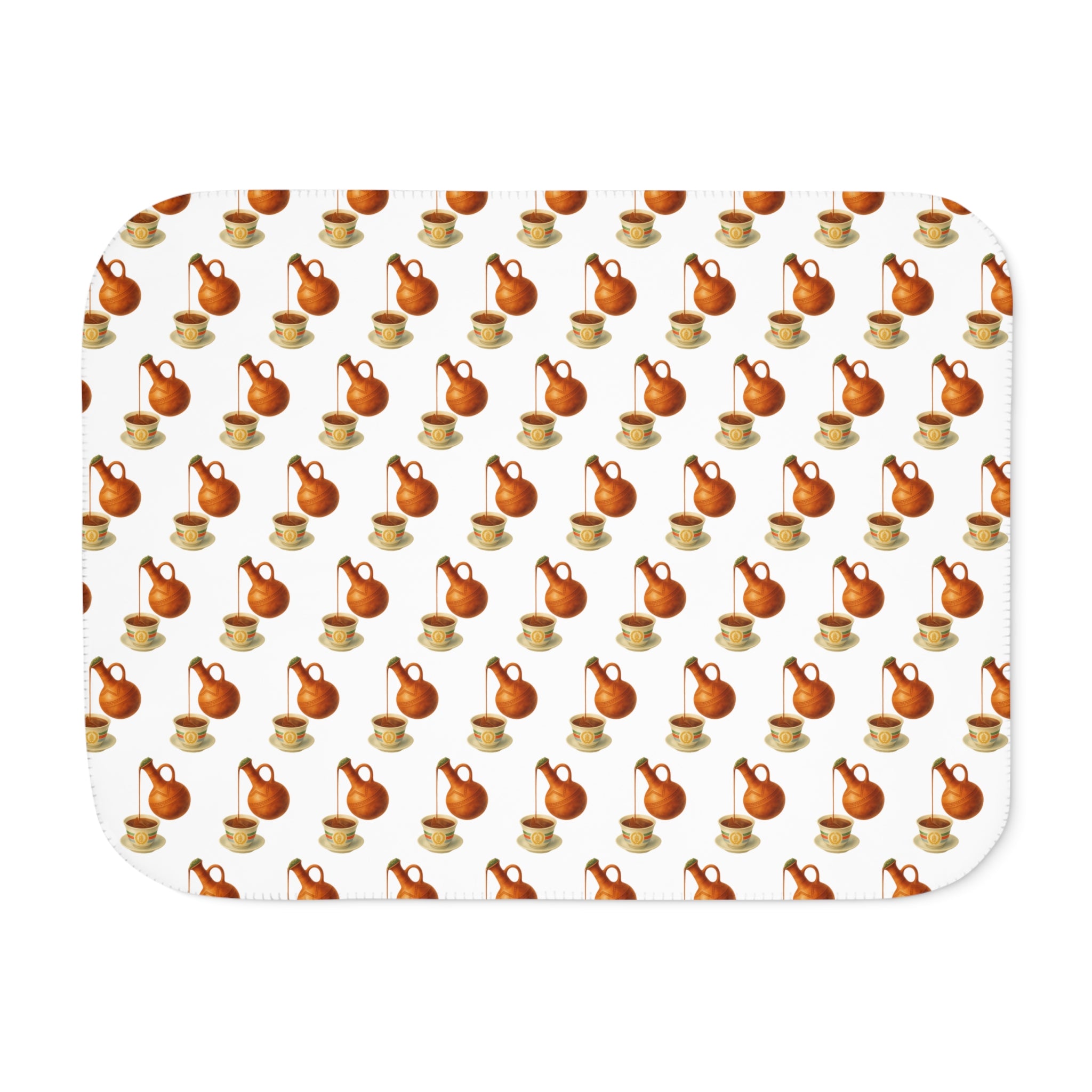 Sherpa Blanket — Cozy Autumn Pumpkin Pattern Throw for Fall & Thanksgiving