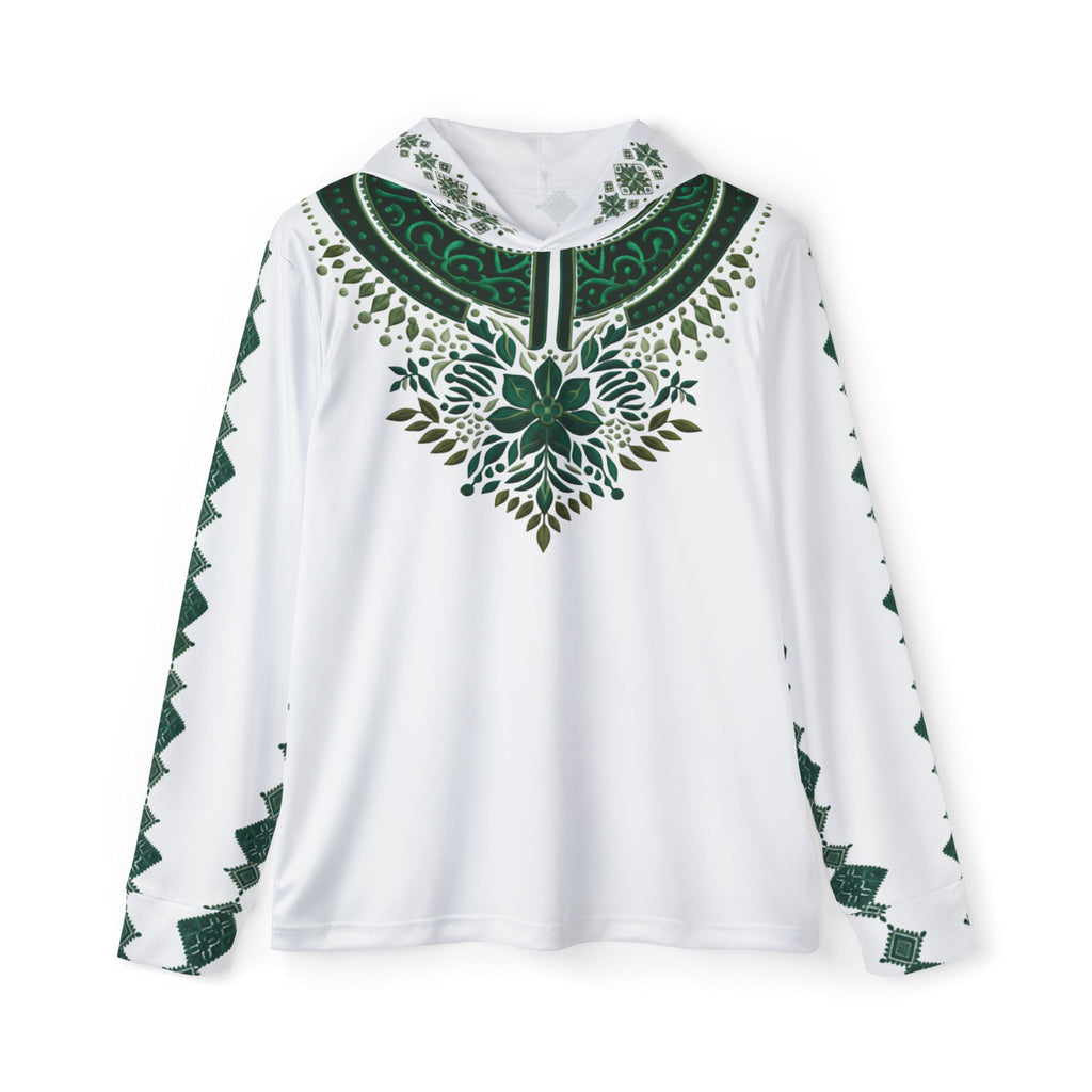 Green Mandala Athletic Hoodie — Men’s Sports Warmup Top