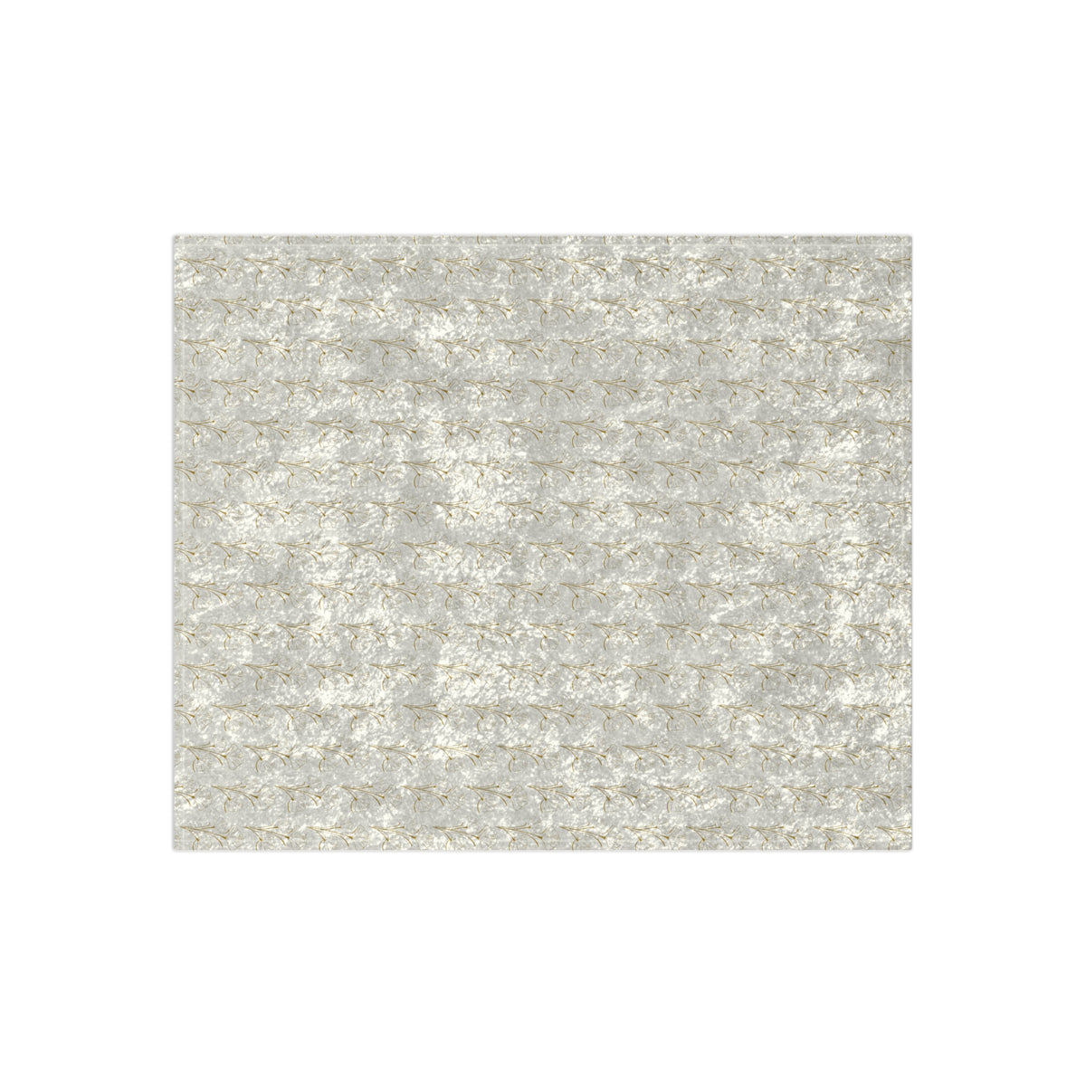 Crushed Velvet Throw Blanket — Luxe Silver Plush Decorative Blanket for Living Room & Bedroom