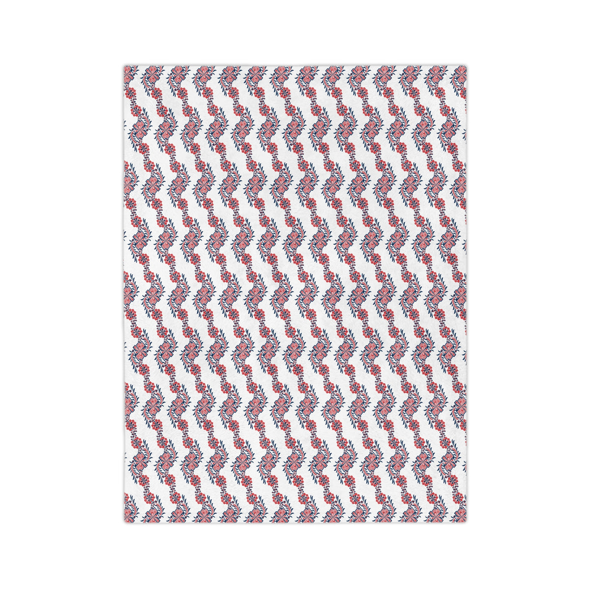 Floral Wave Velveteen Blanket