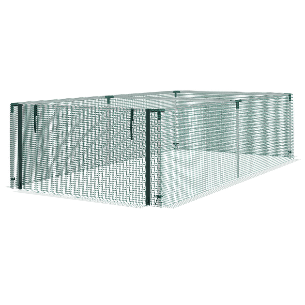 12' x 4' ናይ ተኽሊ ምክልኻል ቀጸላ ብዚፕ ዝኽፈት ዝንበርበር ማዕጾ፣ ካብ እንስሳታት ናይ ተኽሊ መከላኸሊ ብጋልቫናይዝድ ዝተሰርሐ ሓጺን ፍሬም