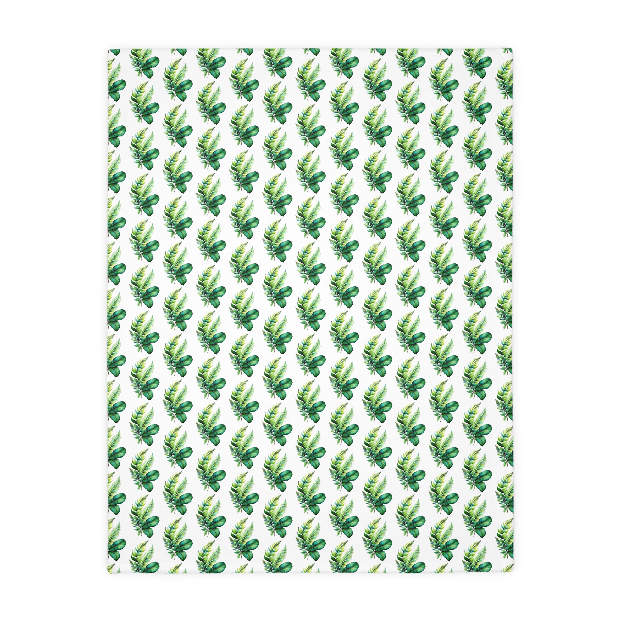Tropical Banana Leaf Velvet Blanket — Soft Two-Sided Microfiber Throw