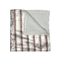 Crushed Velvet Blanket - Luxe Striped Plush Throw for Cozy Living