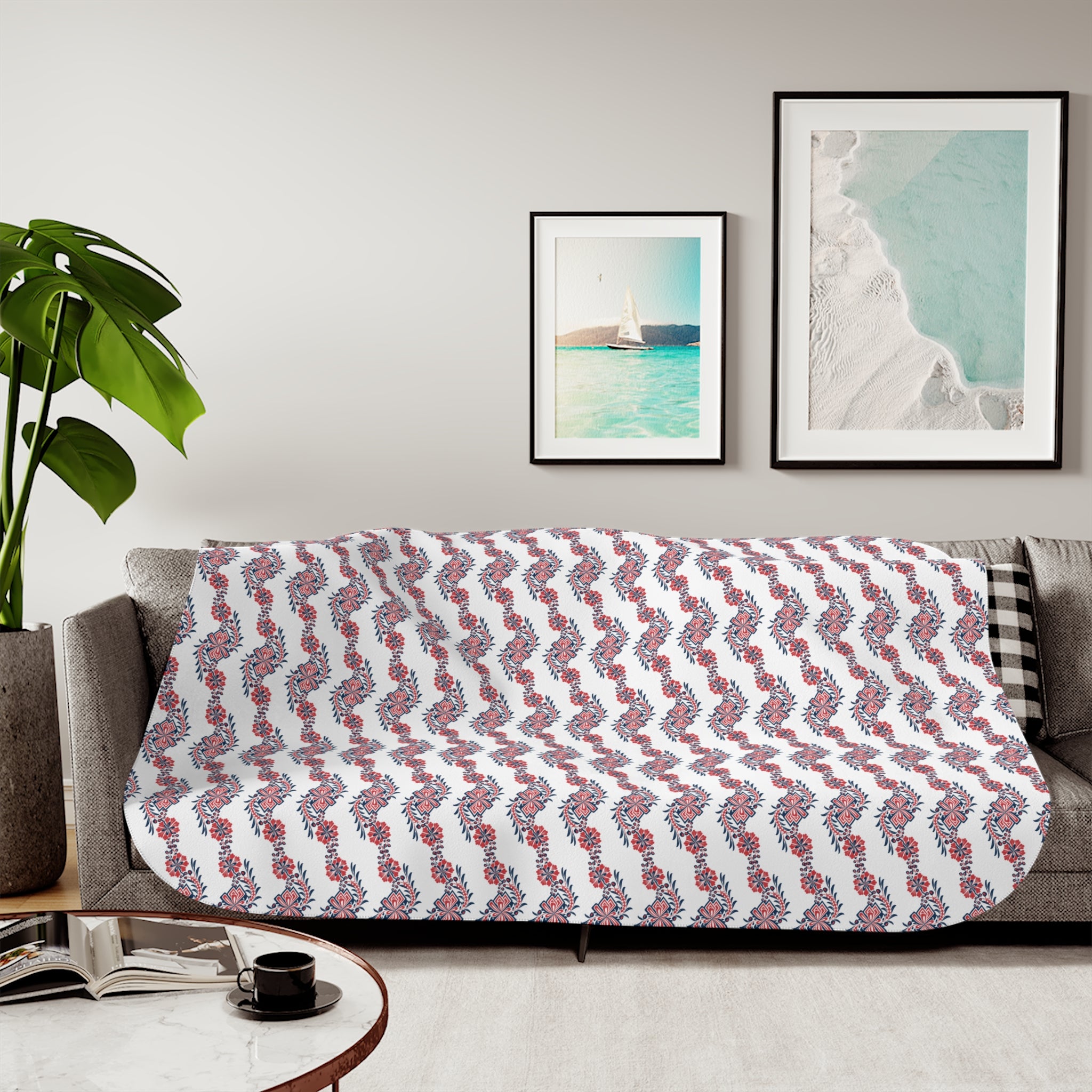 Cozy Red Buffalo Plaid Sherpa Blanket — Reversible Faux-Shearling Throw