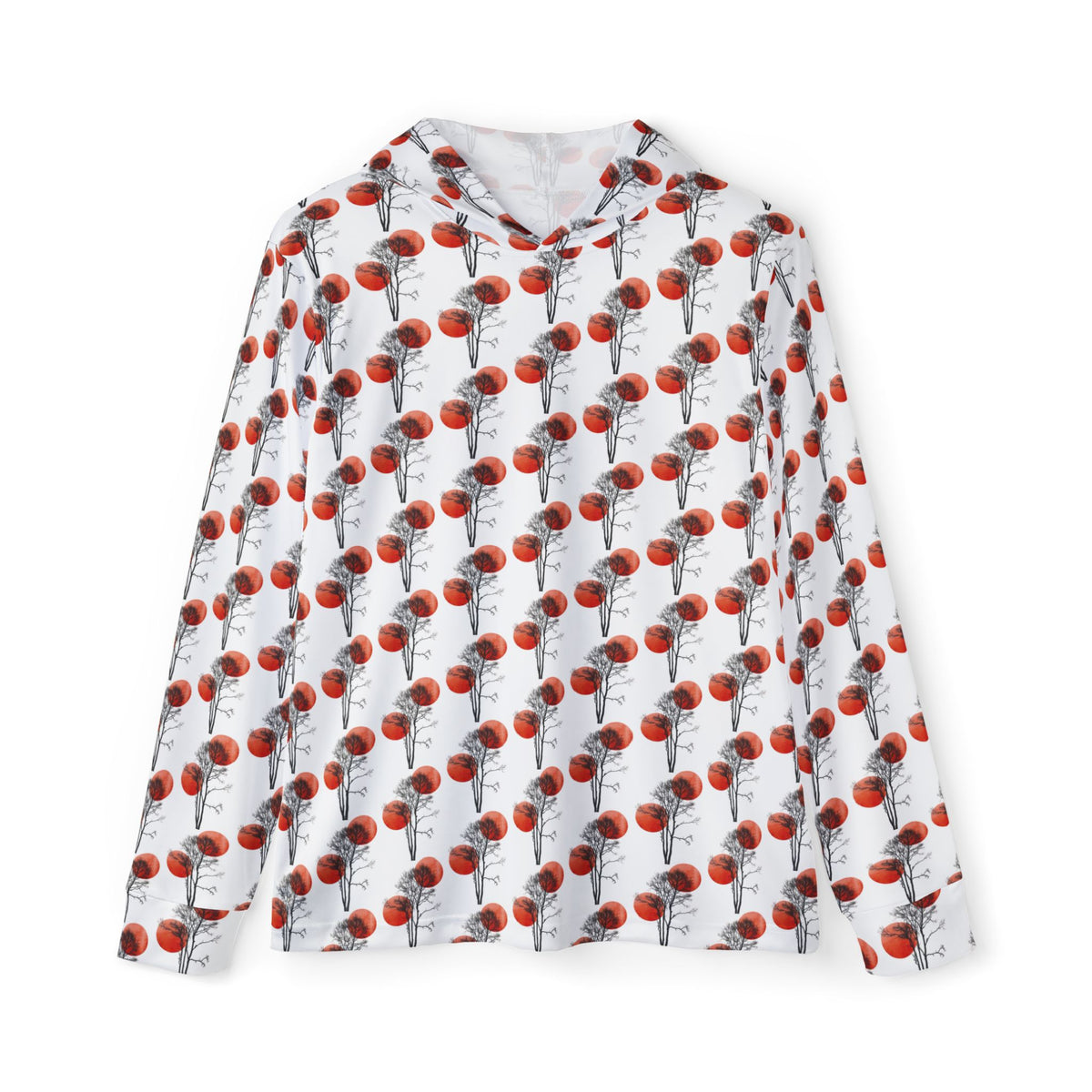 Basketball All-Over Print Hoodie — Men's Sports Warmup Pullover