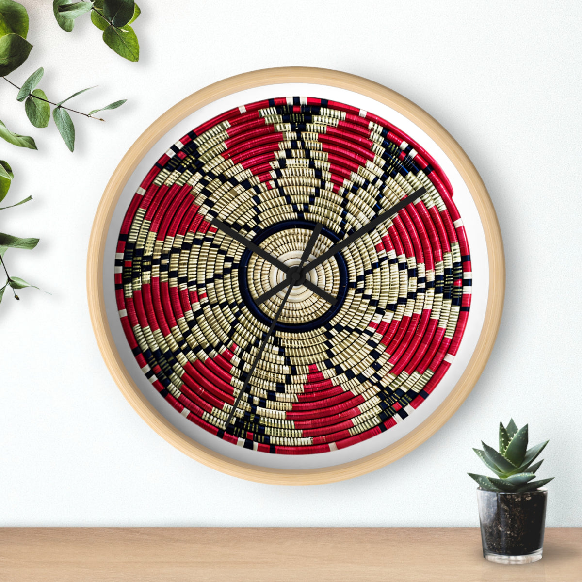 Eritrean Culture Wall Clock — Round Decorative Wall Clock (Design from Eritrean Cultures)