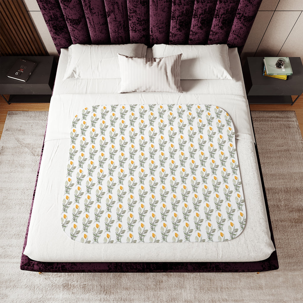 Sherpa Blanket — Cozy Floral Pattern Throw Blanket