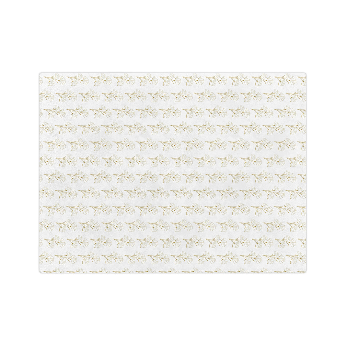 Botanical Gold Pattern Velveteen Microfiber Blanket