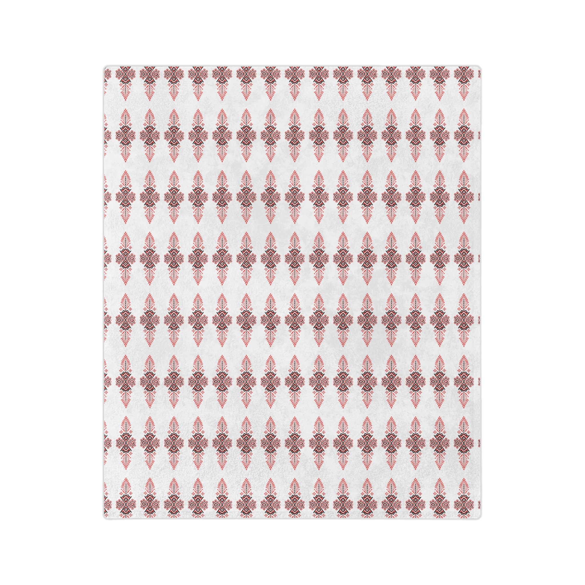 Blush Damask Velveteen Microfiber Blanket