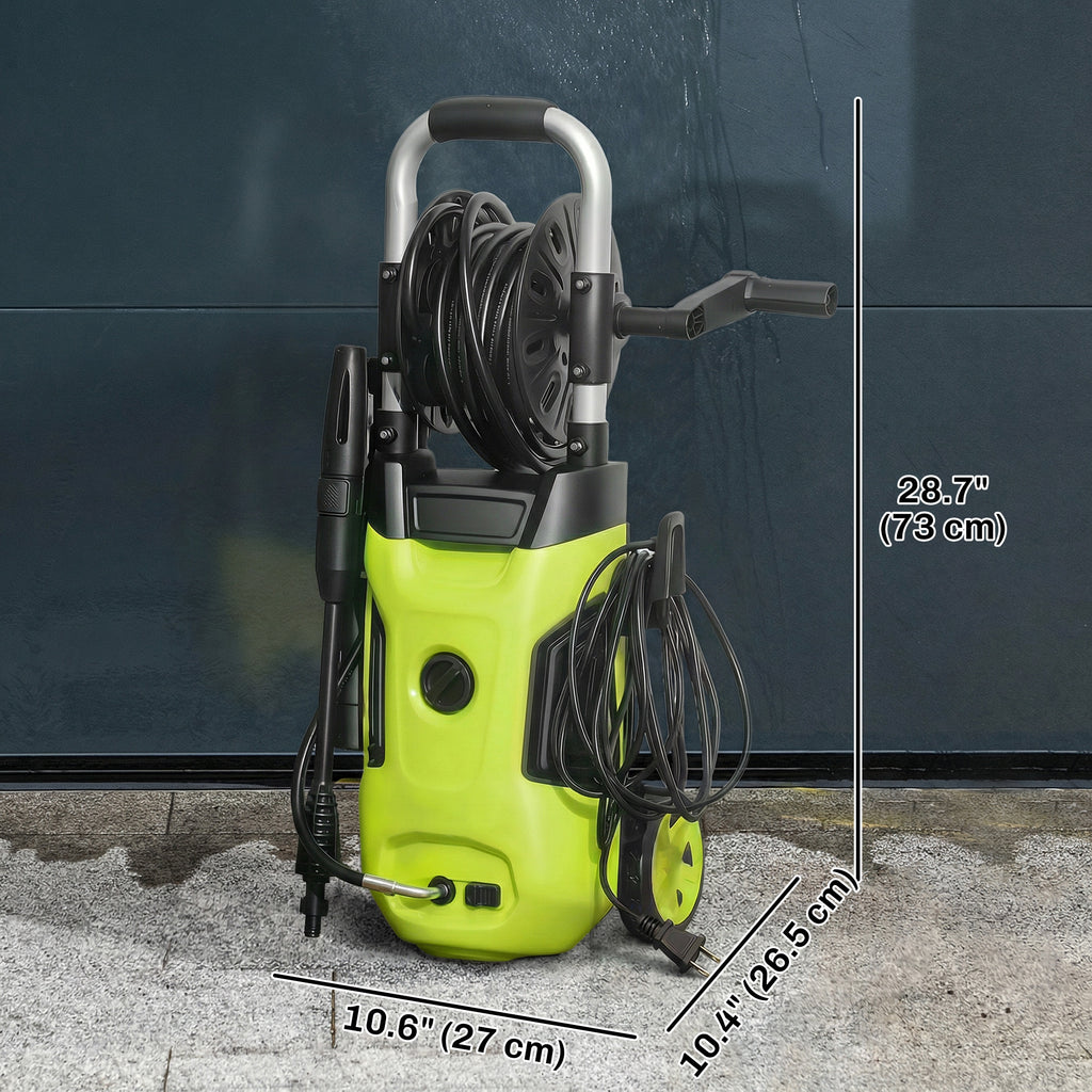 Electric Pressure Washer, 2176 PSI High Pressure Washer with 20 ft Outlet Hose, Adjustable Nozzle, 1.9GPM Power Washer