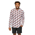 Basketball All-Over Print Hoodie — Men's Sports Warmup Pullover